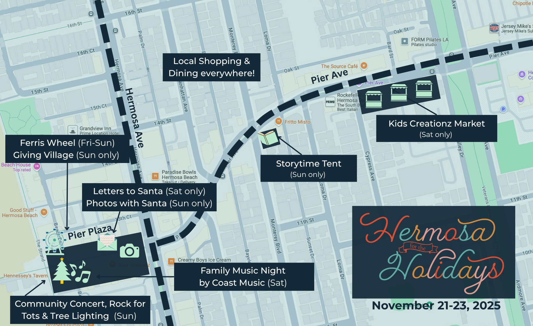Holidays map