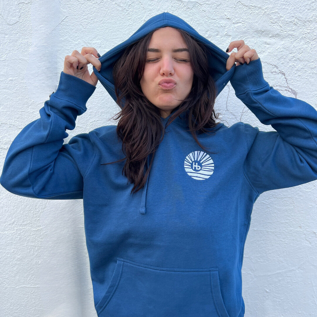 Hb logo hoodie_dark blue